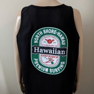 Hawaii North Shore Hang Loose surfing tank top, men's large